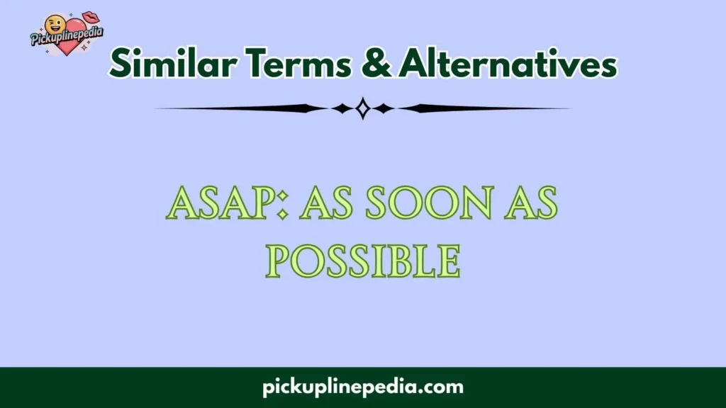 Similar Terms & Alternatives