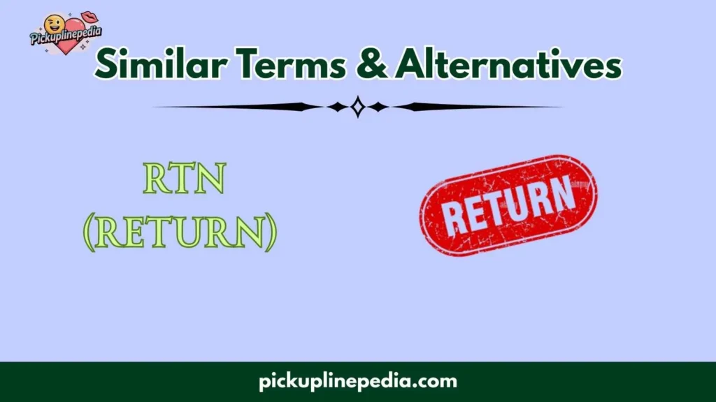 Similar Terms & Alternatives