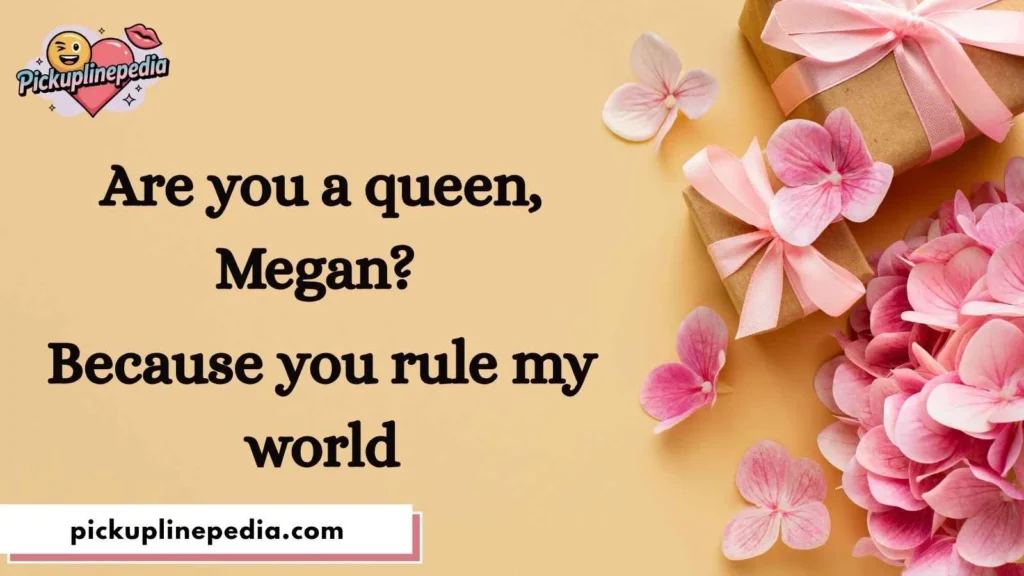 Confident Megan Pick Up Lines