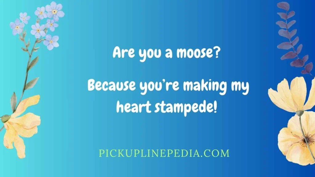 Flirty Moose Pickup Lines