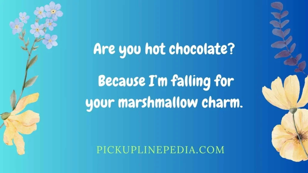 Hot Chocolate Marshmallow Pickup Lines