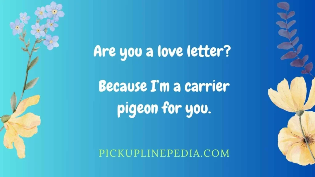 Romantic Pigeon Pickup Lines