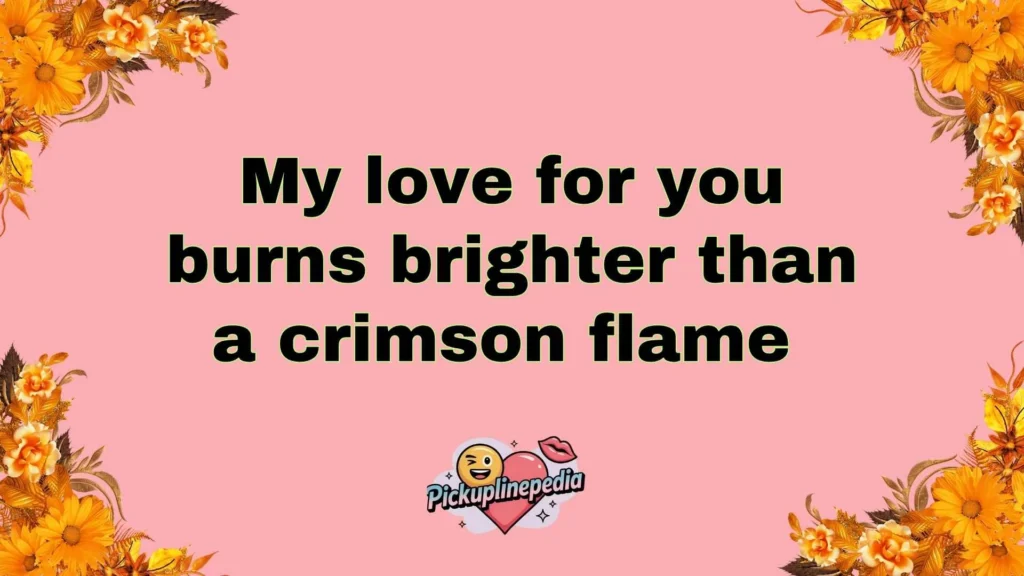 Romantic Red Pickup Lines